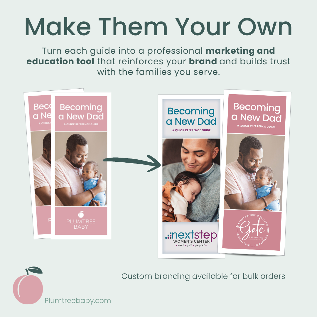 Becoming a New Dad Quick Reference Guides - Pack of 50-Handout-Plumtree Baby