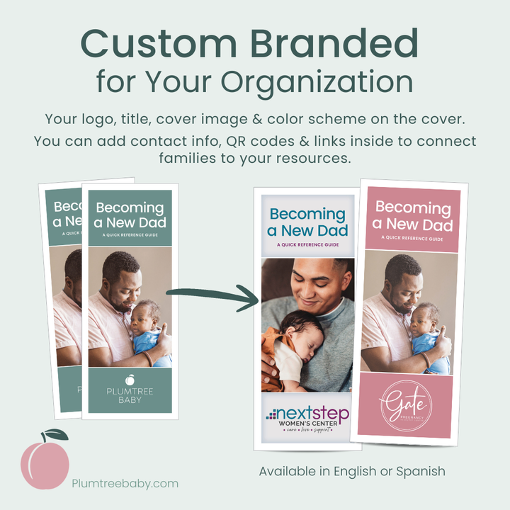 Becoming a New Dad Quick Reference Guides - Branded-Handout-Plumtree Baby