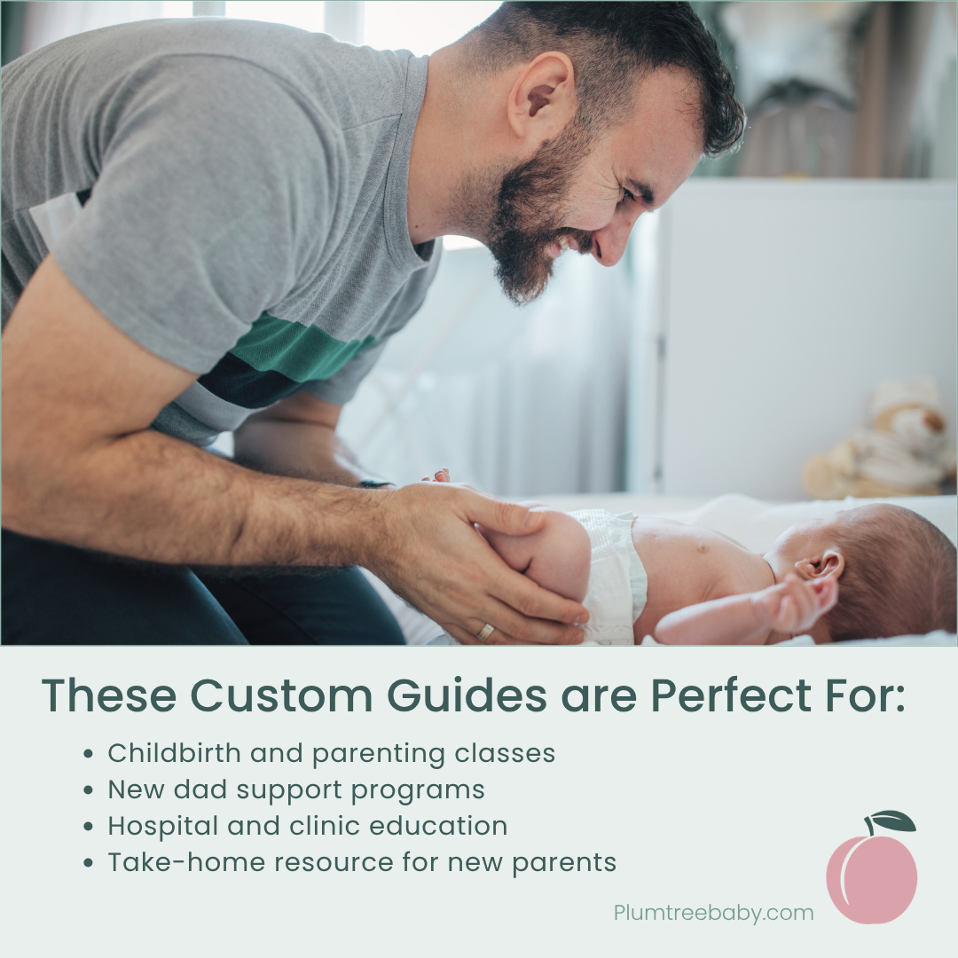 Becoming a New Dad Quick Reference Guides - Branded-Handout-Plumtree Baby