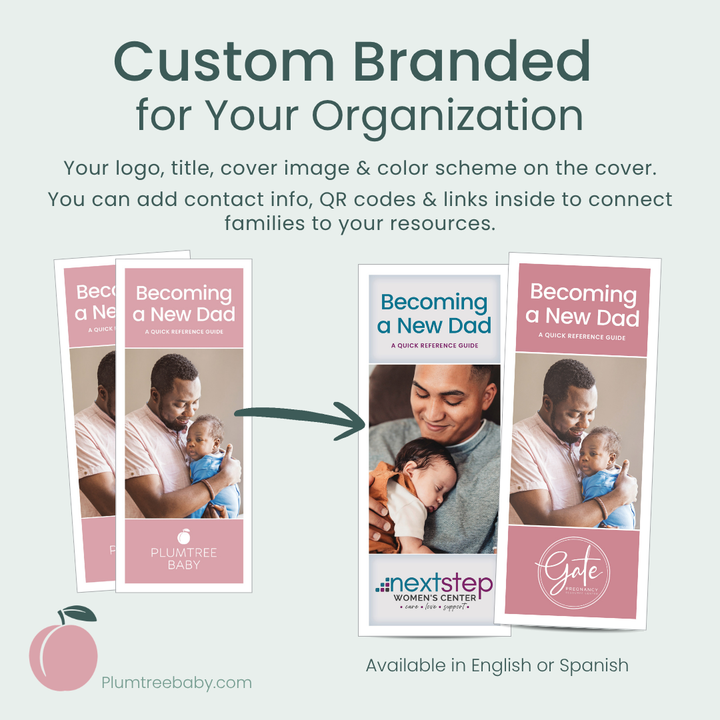 Becoming a New Dad Quick Reference Guides - Branded-Handout-Plumtree Baby
