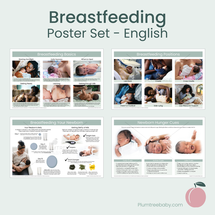 Breastfeeding Poster Set-Poster-Plumtree Baby