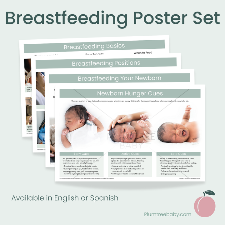 Breastfeeding Poster Set-Poster-Plumtree Baby