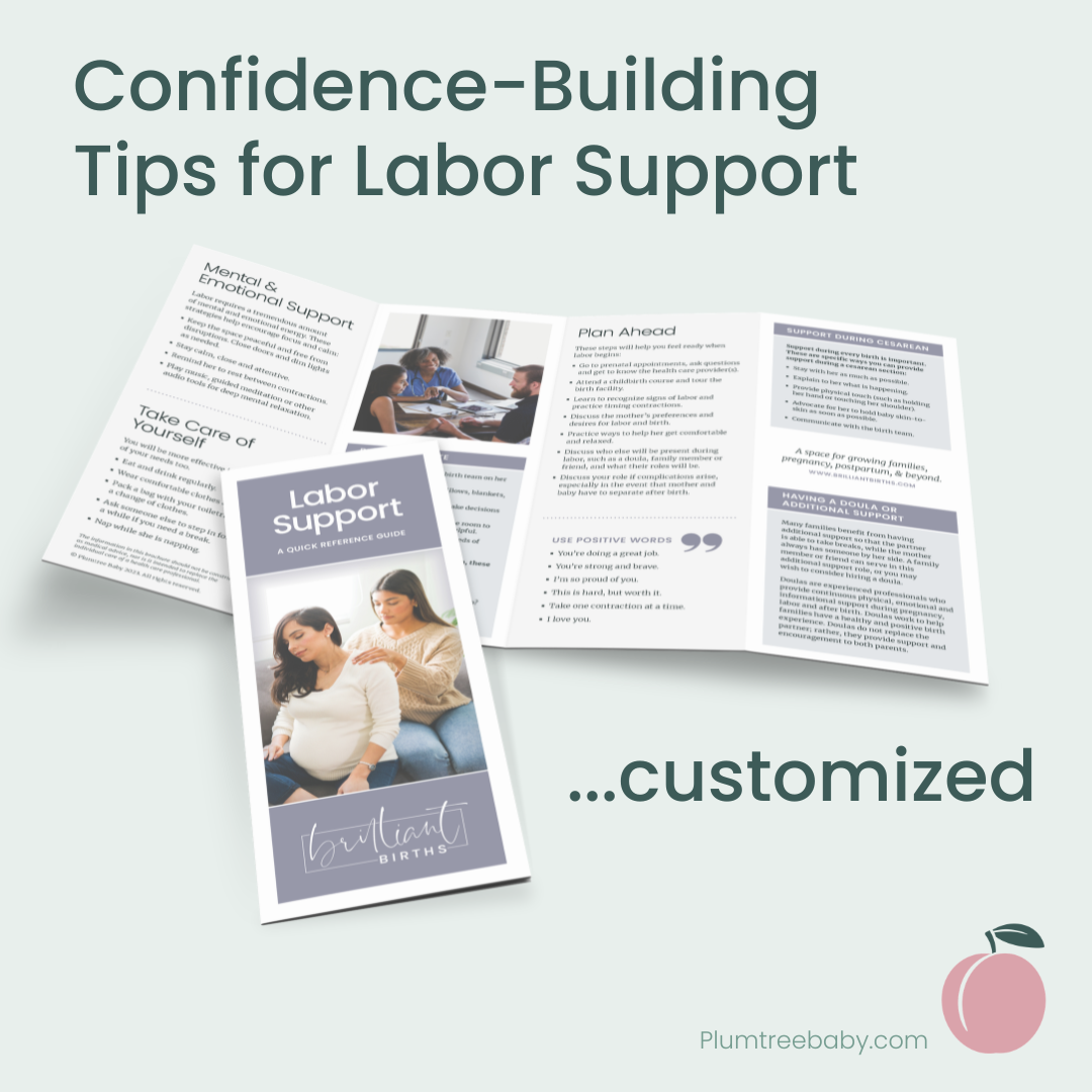 Labor Support Reference Guides - Branded-Handout-Plumtree Baby