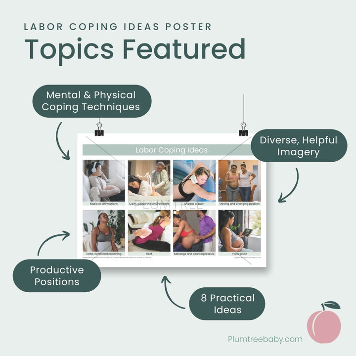 Labor Coping Ideas Poster-Poster-Plumtree Baby
