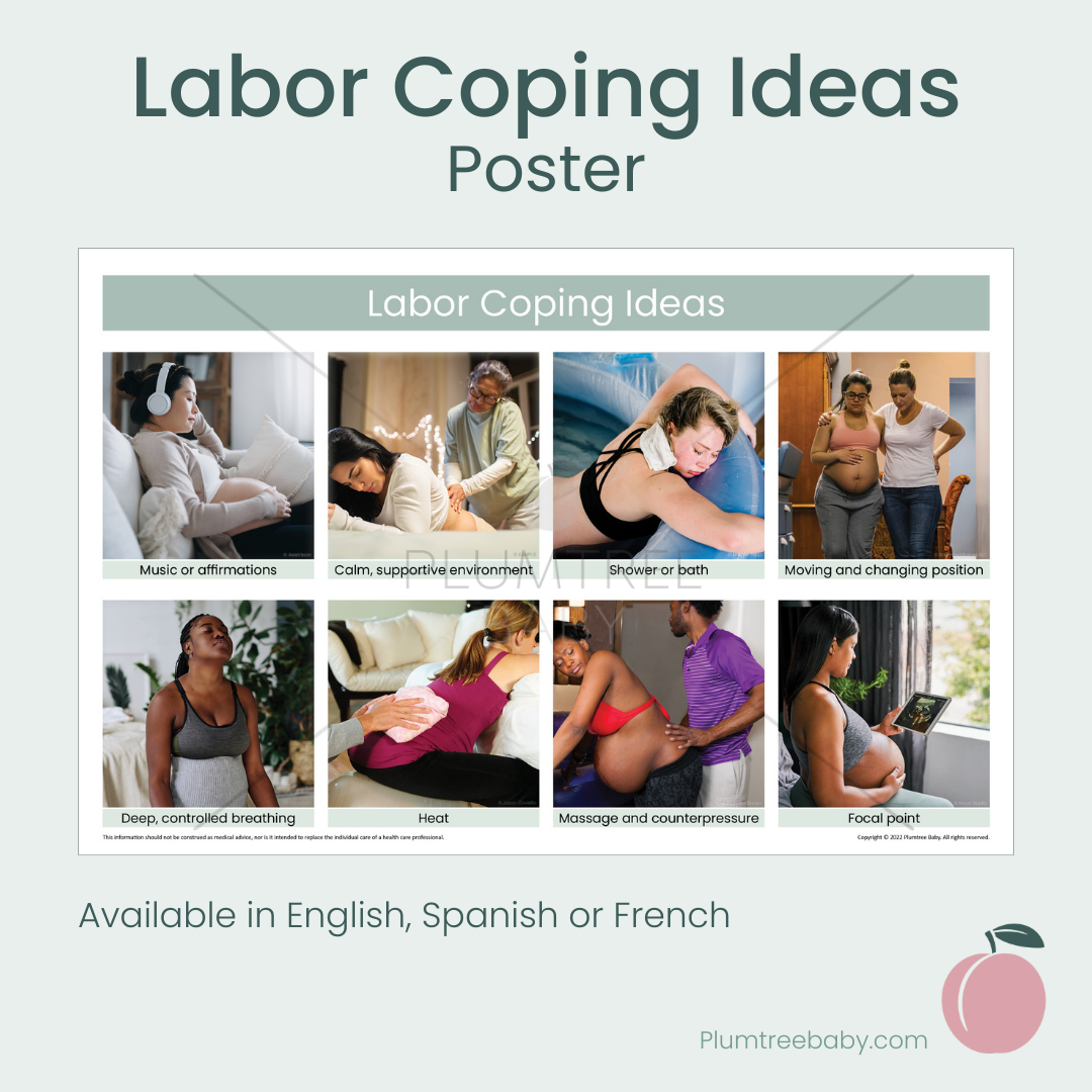 Labor Coping Ideas Poster-Poster-Plumtree Baby