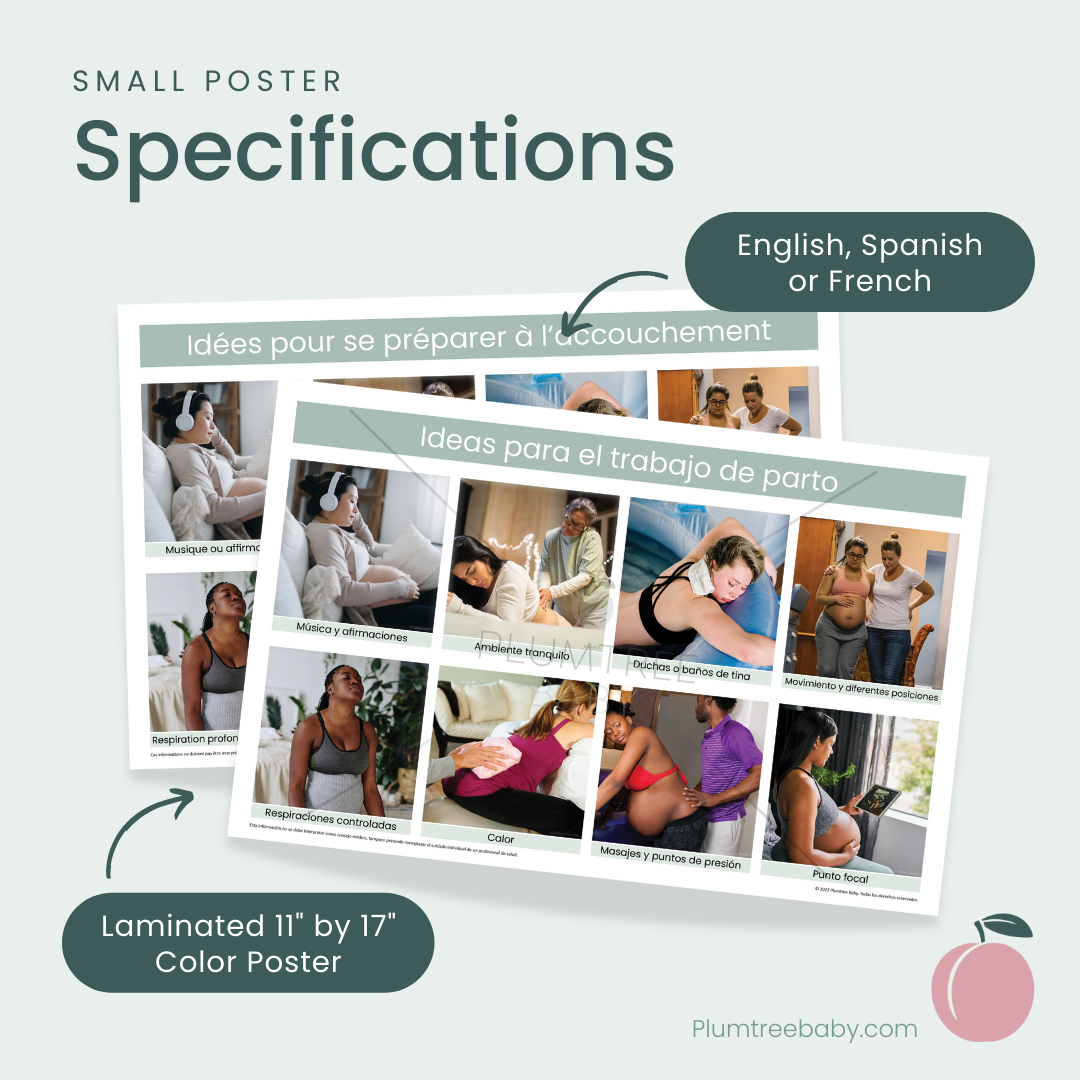 Labor Coping Ideas Poster-Poster-Plumtree Baby