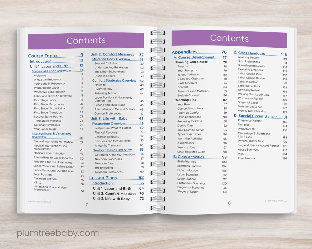 Your Lamaze Curriculum-Instructor Resource-Plumtree Baby