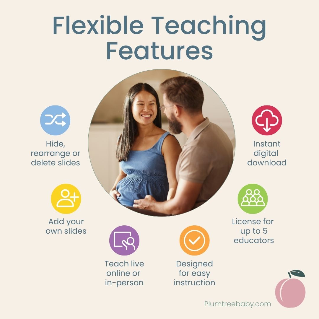 Lamaze Navigating Pregnancy & Birth PowerPoint-PowerPoint-Plumtree Baby