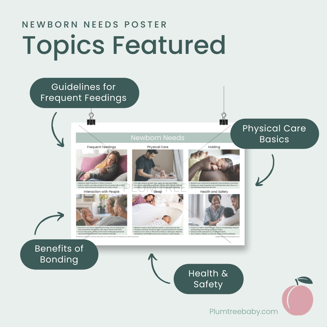 Newborn Needs Poster-Poster-Plumtree Baby