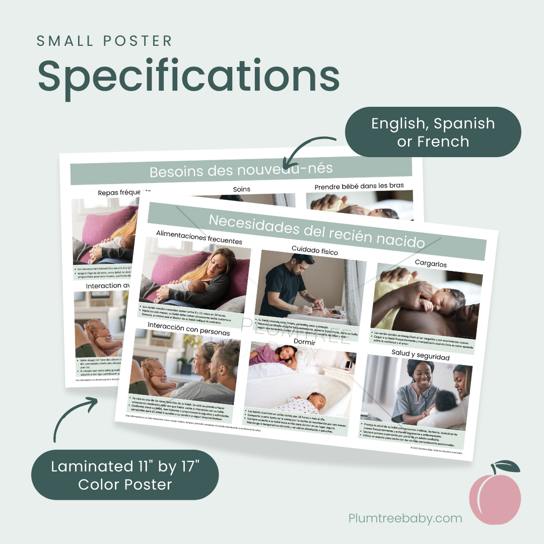 Newborn Needs Poster-Poster-Plumtree Baby