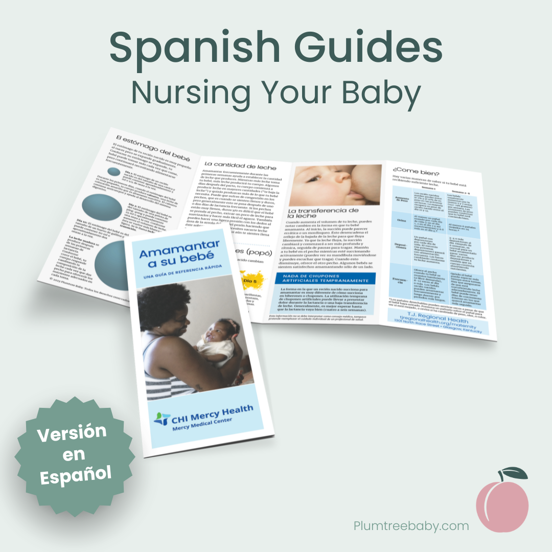 Nursing Your Baby Reference Guides - Branded-Handout-Plumtree Baby