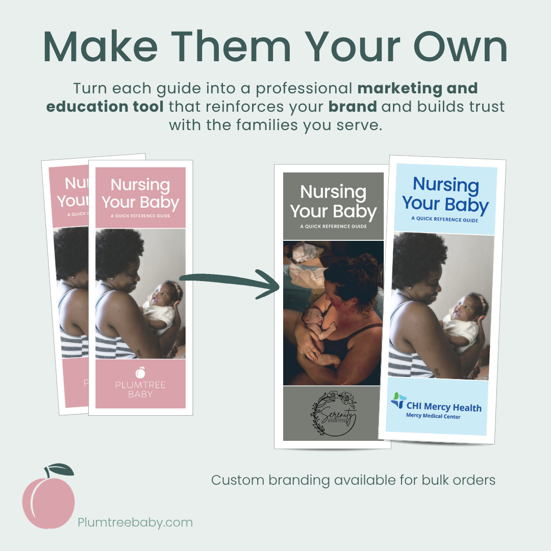 Nursing Your Baby Quick Reference Guides - Pack of 50-Handout-Plumtree Baby