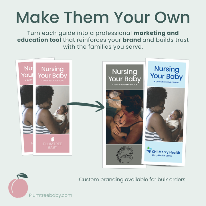Nursing Your Baby Quick Reference Guides - Pack of 50-Handout-Plumtree Baby