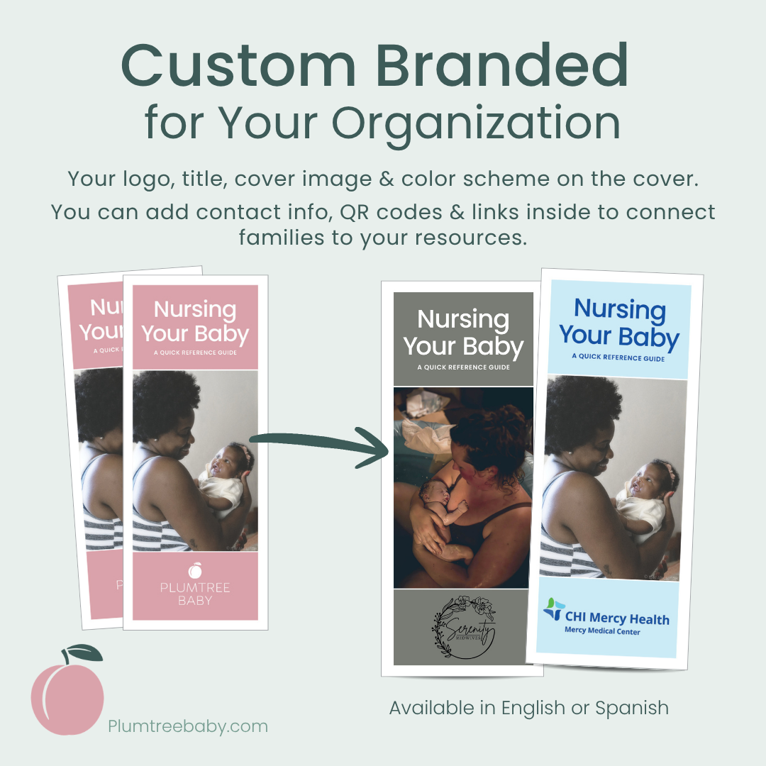 Nursing Your Baby Reference Guides - Branded-Handout-Plumtree Baby