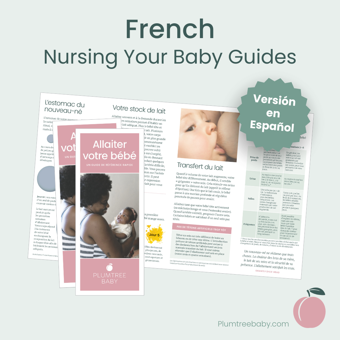 Nursing Your Baby Quick Reference Guides - Pack of 50-Handout-Plumtree Baby