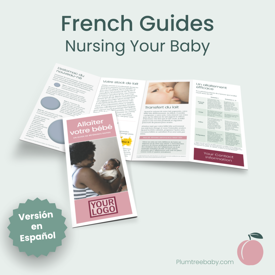 Nursing Your Baby Reference Guides - Branded-Handout-Plumtree Baby