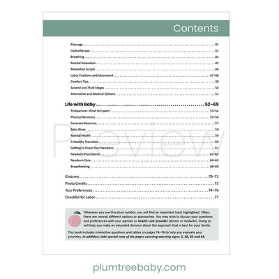 Preparing for Birth Book-Book-Plumtree Baby