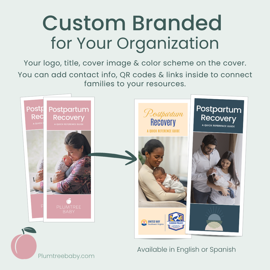 Postpartum Recovery Reference Guides - Branded-Handout-Plumtree Baby