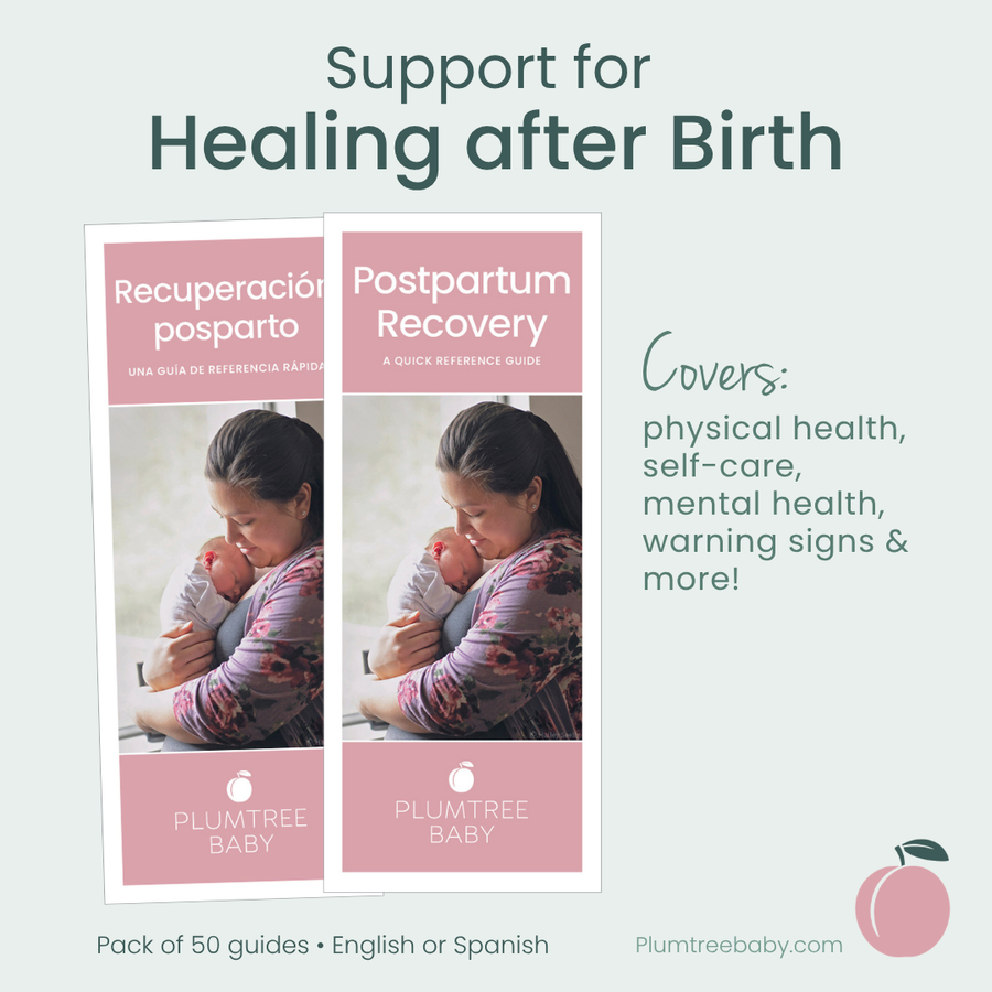 Postpartum Quick Reference Guides - Pack of 50-Handout-Plumtree Baby