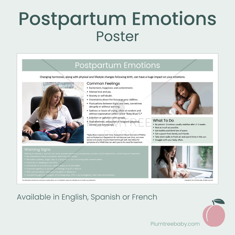 Postpartum Emotions Poster-Poster-Plumtree Baby