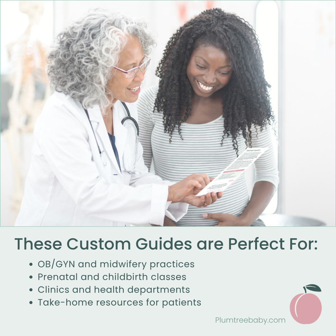 Pregnancy Health Reference Guides - Branded-Handout-Plumtree Baby