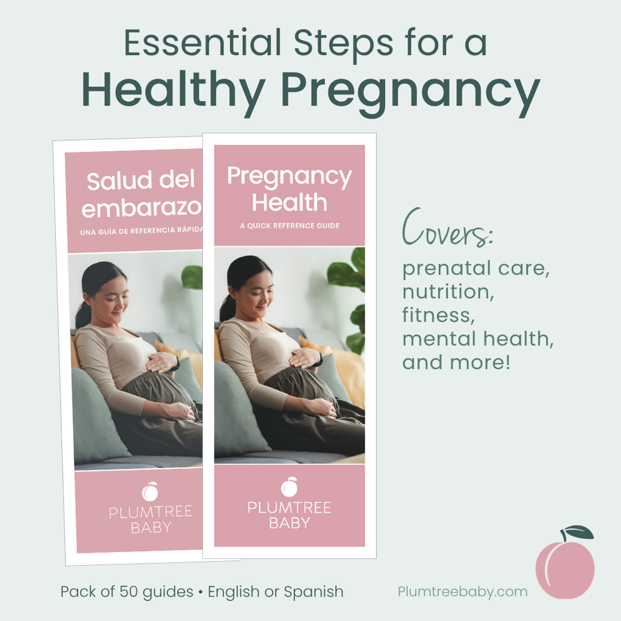 Pregnancy Health Quick Reference Guides - Pack of 50-Handout-Plumtree Baby