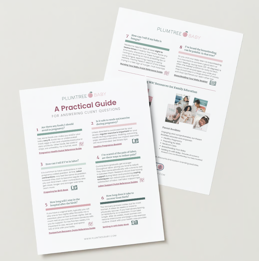 Free FAQ Guide – Plumtree Baby