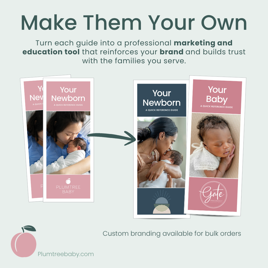 Your Newborn Quick Reference Guides - Pack of 50-Handout-Plumtree Baby
