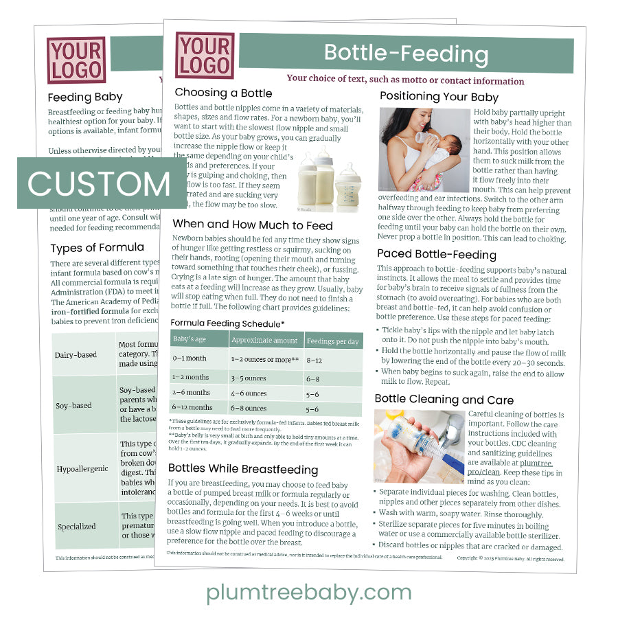 Branded Handouts-Handout-Plumtree Baby