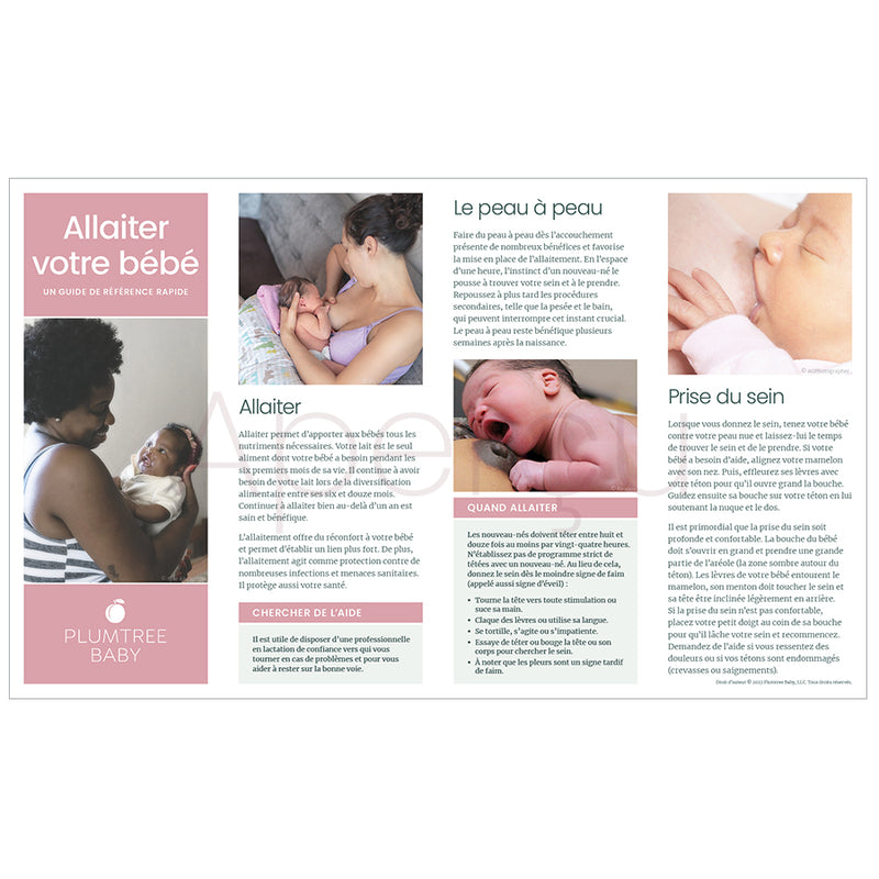 Nursing Your Baby Quick Reference Guides - Pack of 50-Handout-Plumtree Baby