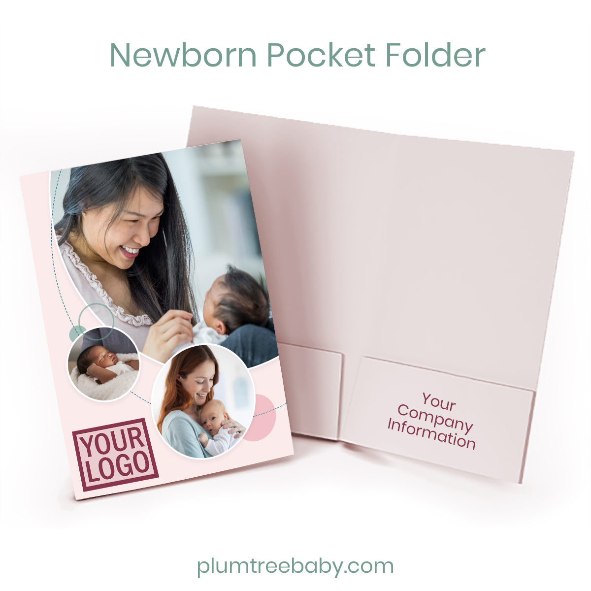 Branded Pocket Folders-Packet-Plumtree Baby