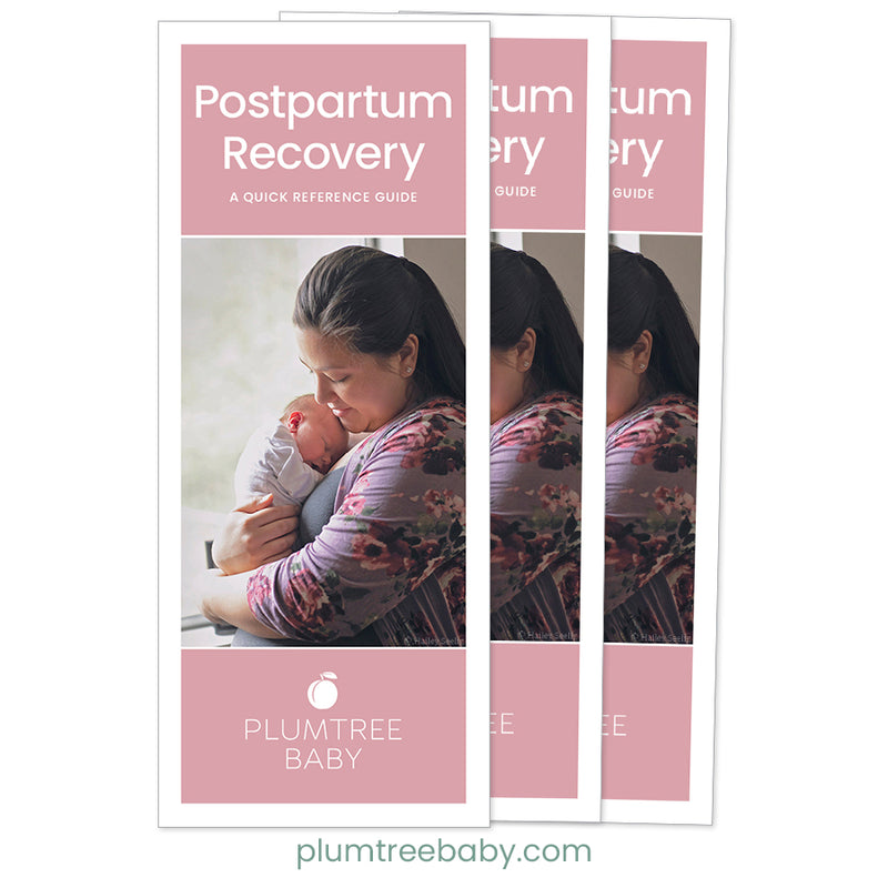 Postpartum Quick Reference Guides - Pack of 50-Handout-Plumtree Baby