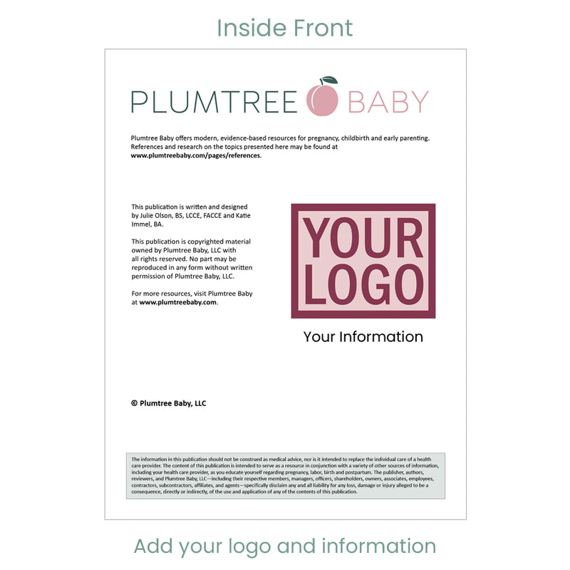 Newborn Care Booklets - Branded-Book-Plumtree Baby
