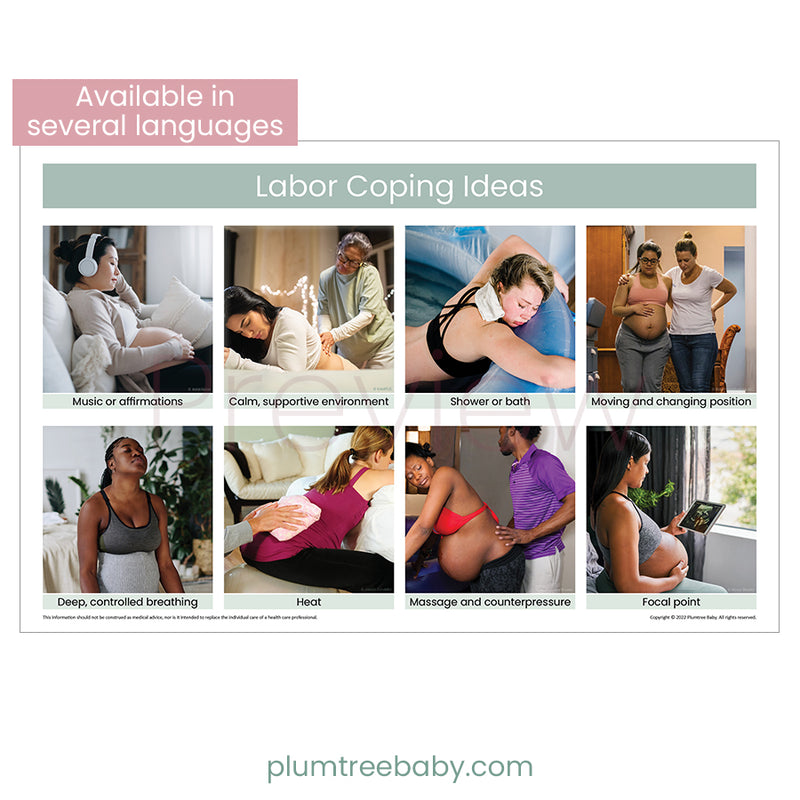 Labor Coping Ideas Poster-Poster-Plumtree Baby