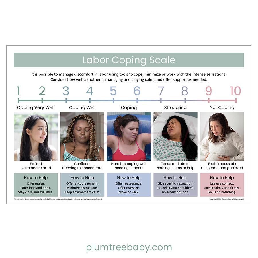 Labor Coping Scale Poster – Plumtree Baby